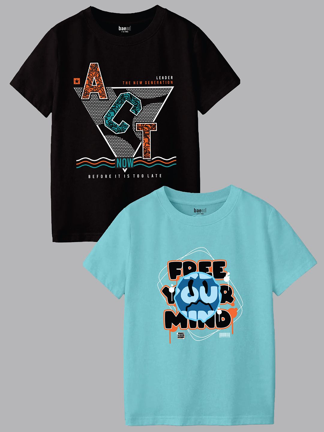 BAESD Boys 2 Printed Applique T-shirt-picture-51