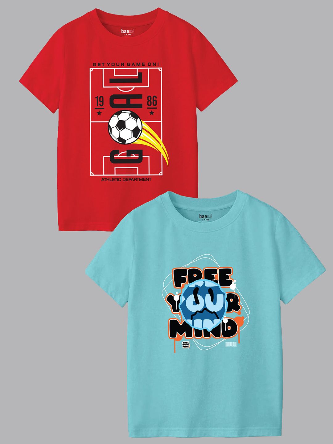 BAESD Boys Typography 2 Printed Applique T-shirt-picture-14