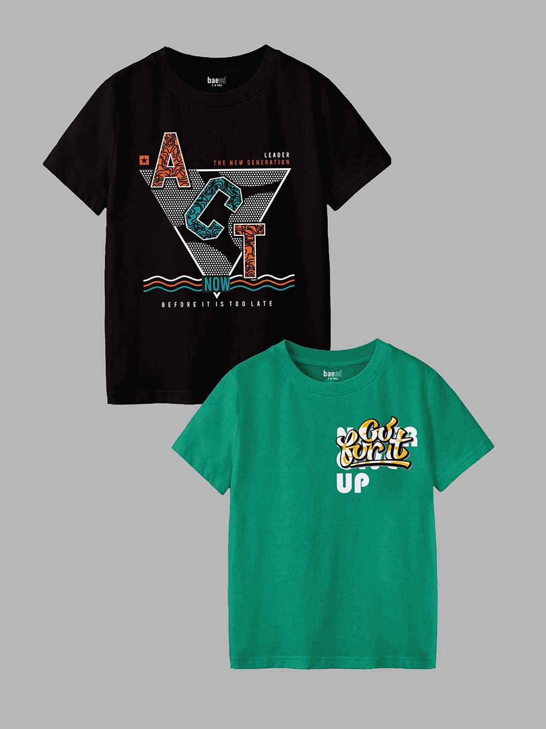 BAESD Boys 2 Printed Applique T-shirt-picture-49