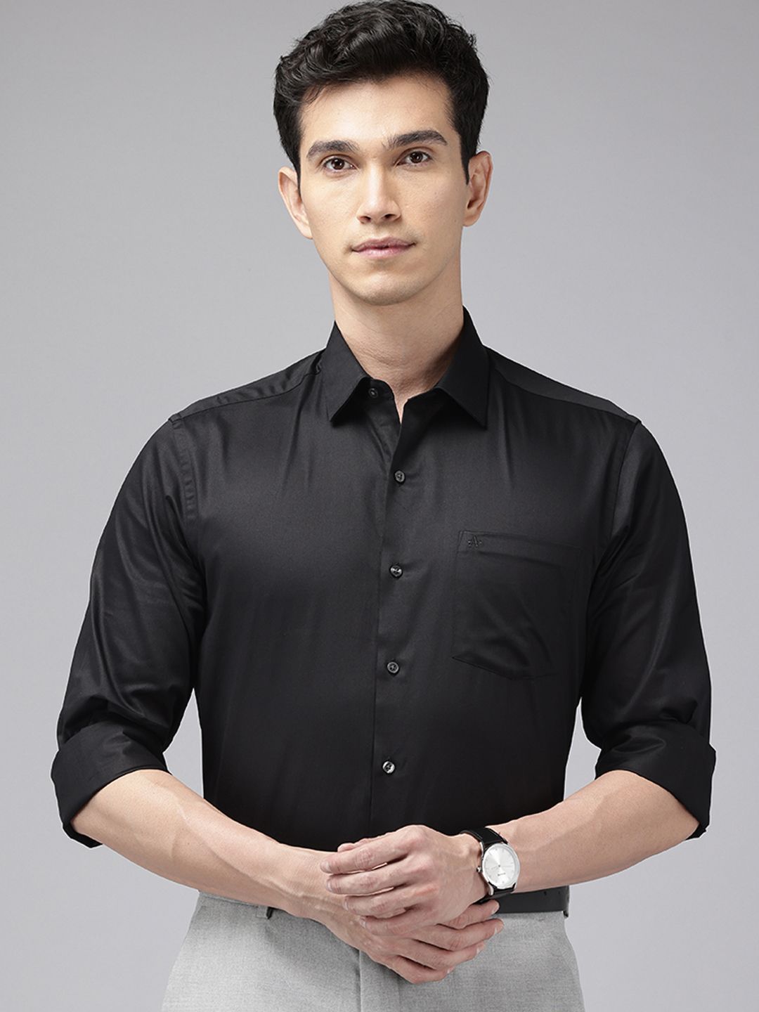 Arrow Pure Cotton Manhattan Slim Fit Formal Shirt-picture-29