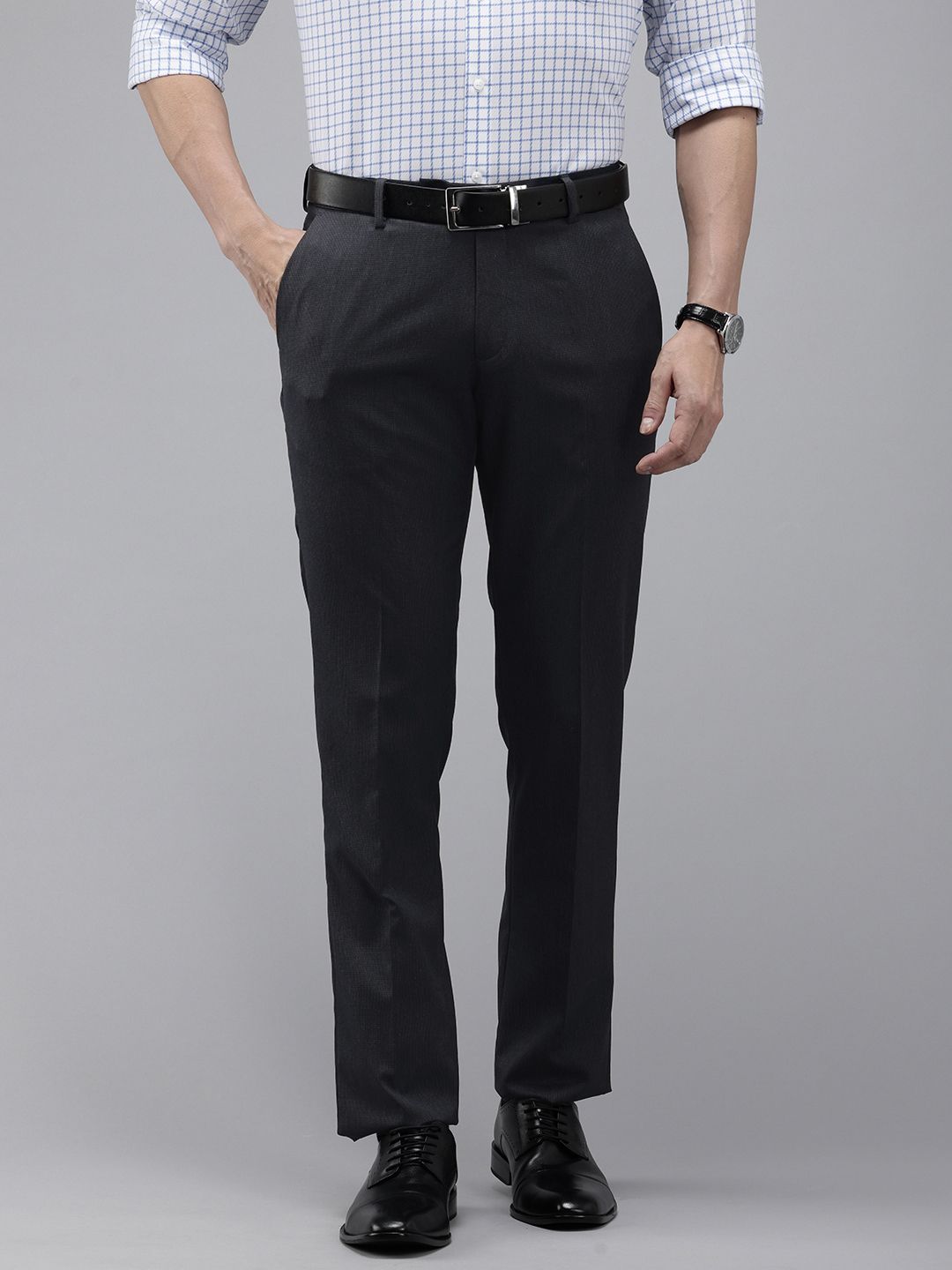 Arrow Men Tailored Fit Formal Trousers-picture-34