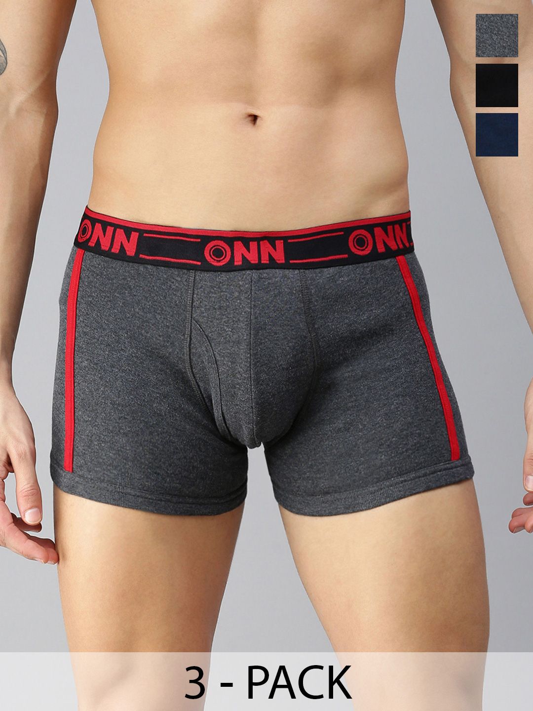 ONN Pack Of 3 Assorted Breathability Trunks ONN_354_AST2_3PC-picture-31