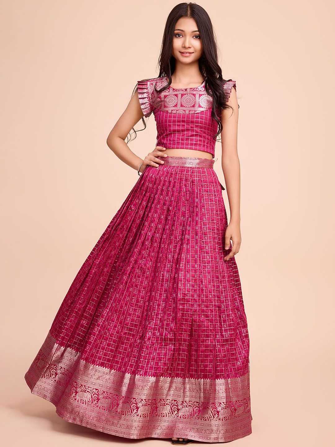 Tasarika Girls Printed Ready To Wear Lehenga Choli-picture-43