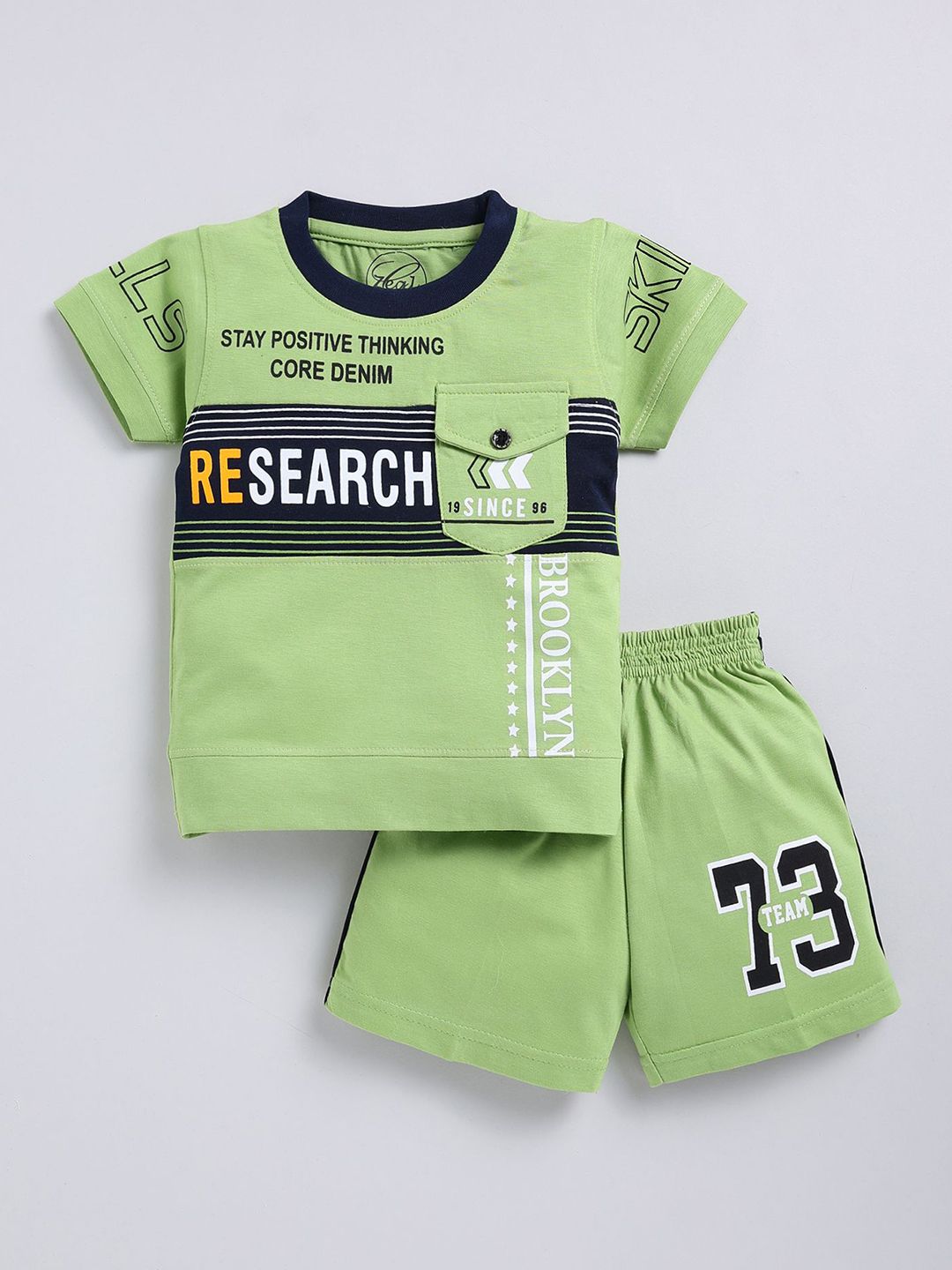 Zeal Boys Printed Pure Cotton T-shirt With Shorts-picture-25