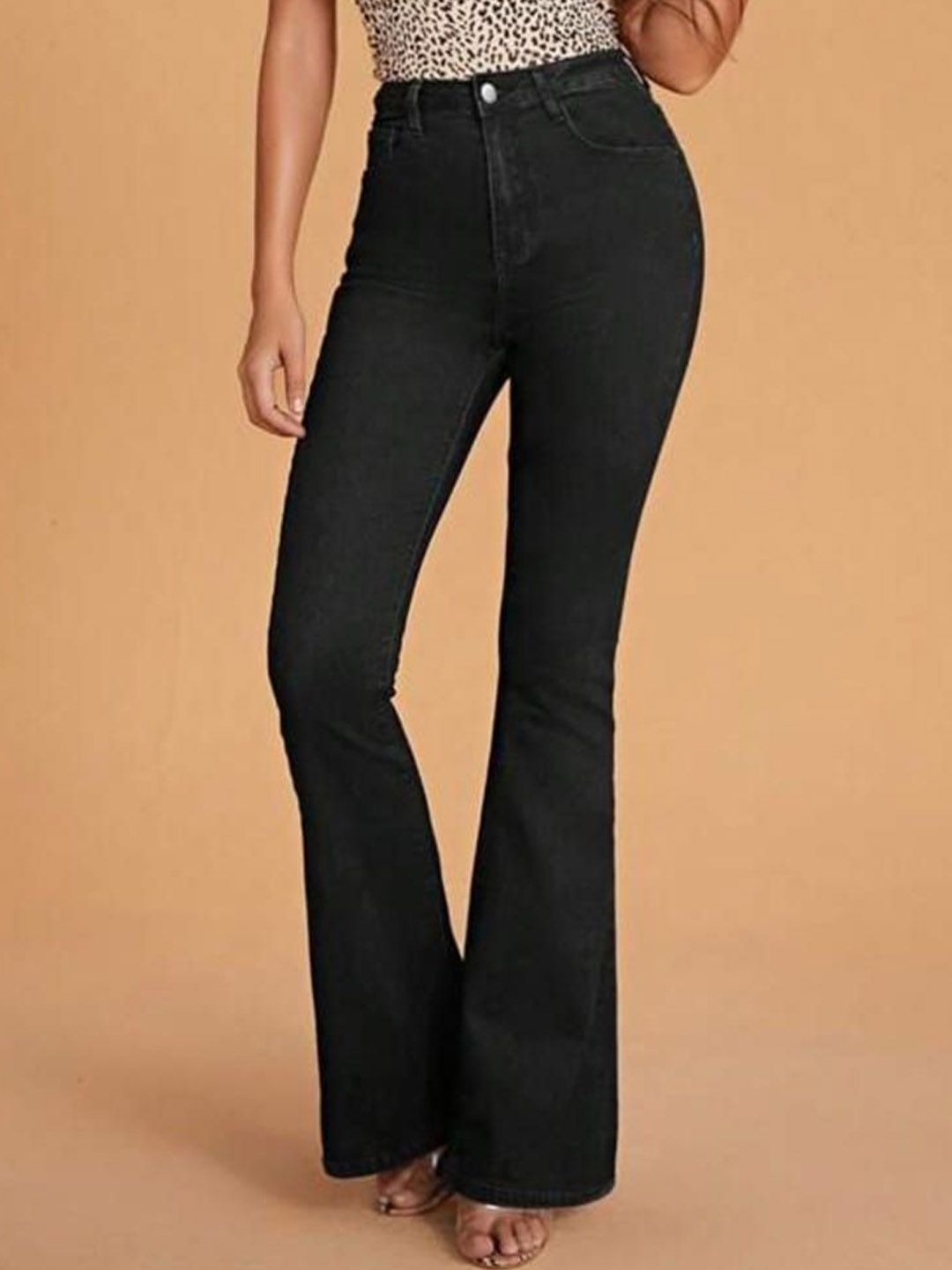 Next One Women Smart Bootcut High-Rise Slash Knee Cotton Stretchable Jeans-picture-39