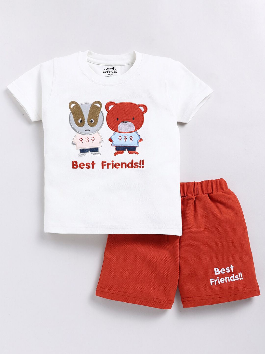 Cutopies Boys Printed T-shirt With Shorts-picture-37