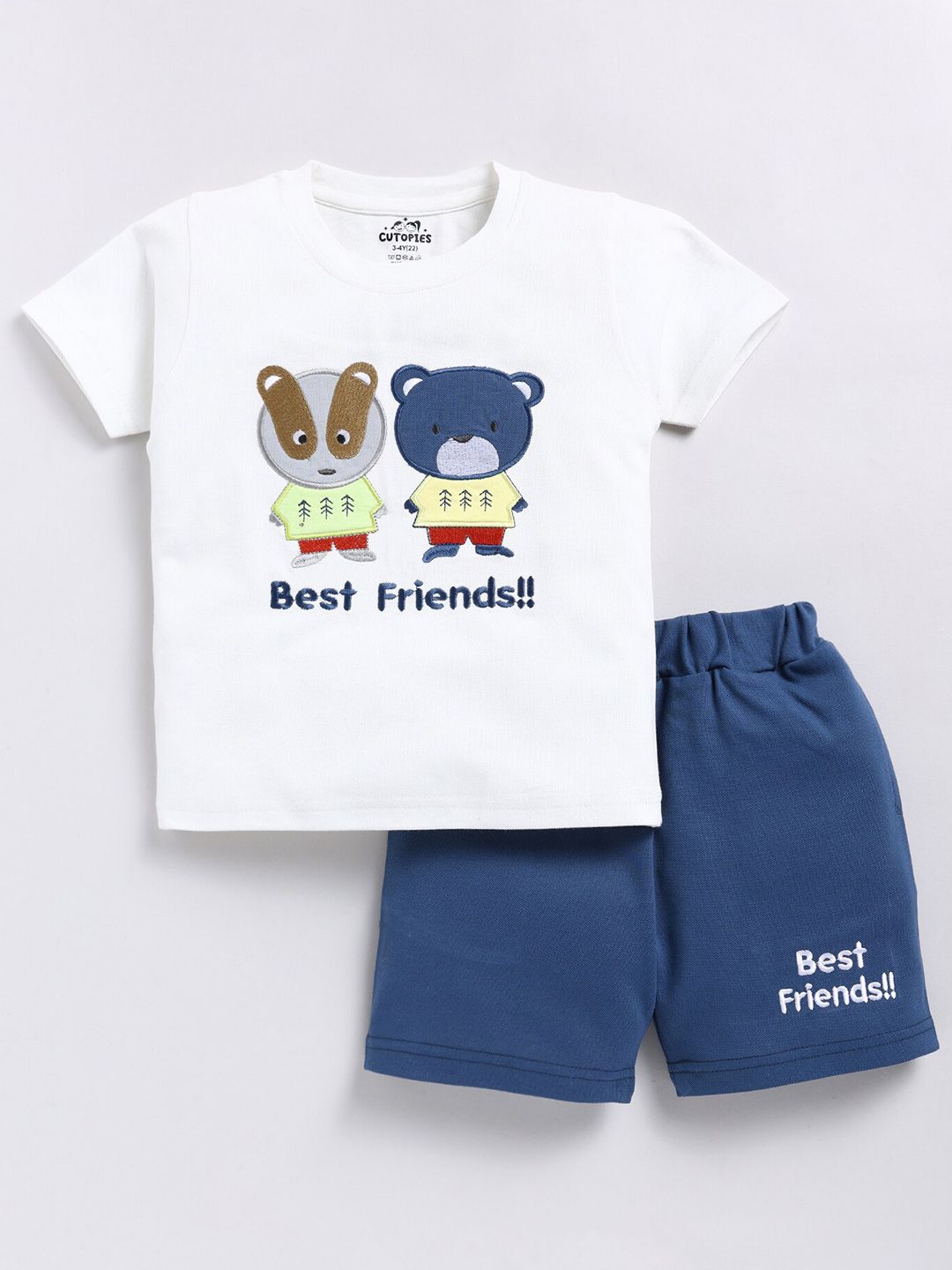 Cutopies Boys Printed T-shirt With Shorts-picture-36