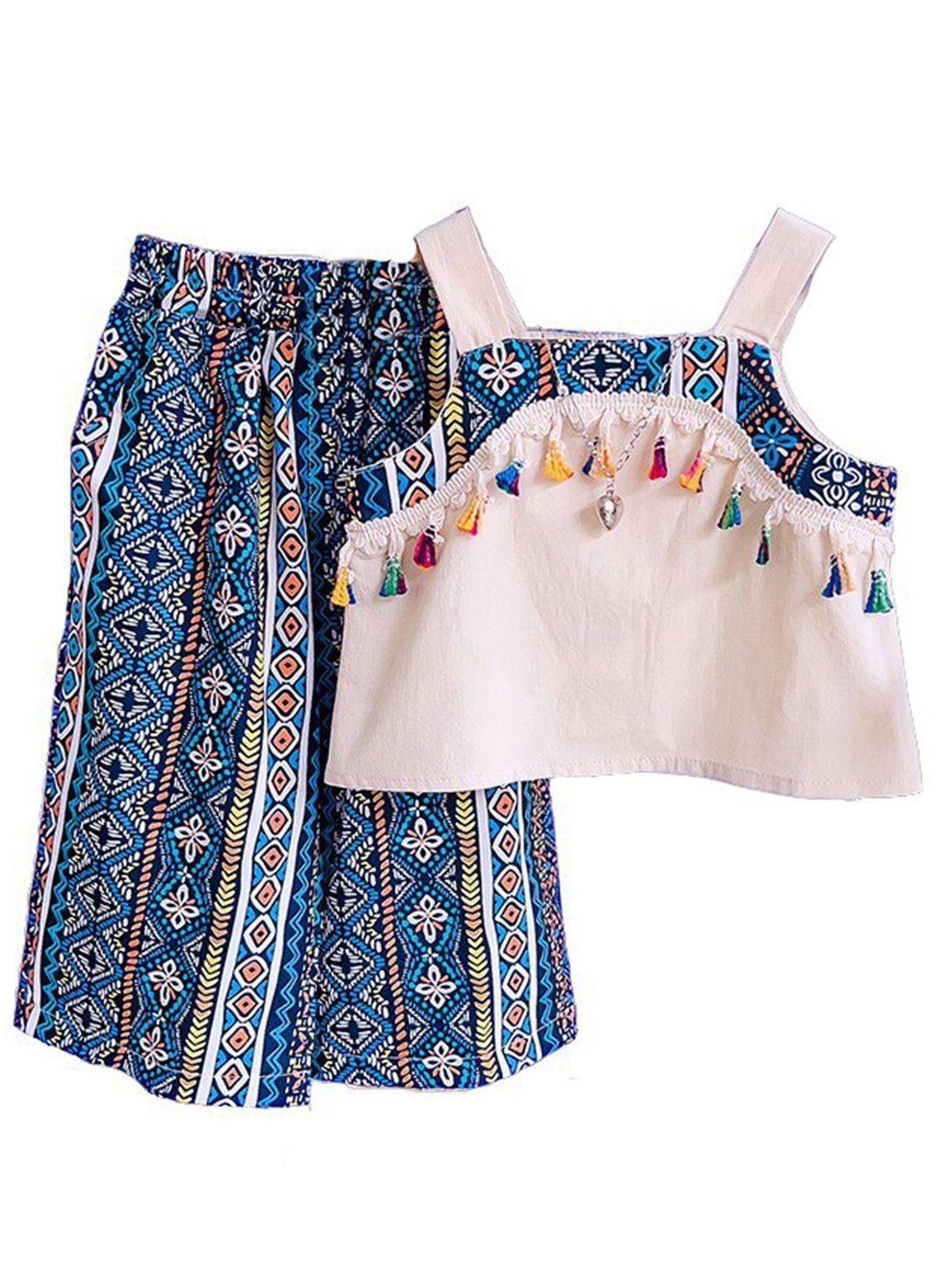 StyleCast x Revolte Girls Printed Pure Cotton Top with Palazzos-picture-19