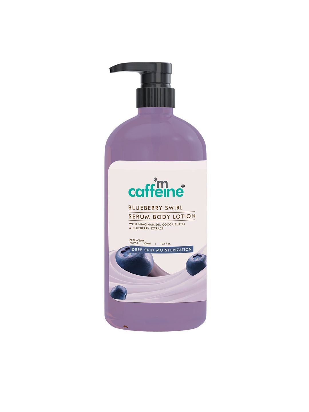 MCaffeine Blueberry Swirl Serum Body Lotion With Niacinamide For Deep Moisturization 300ml-picture-18