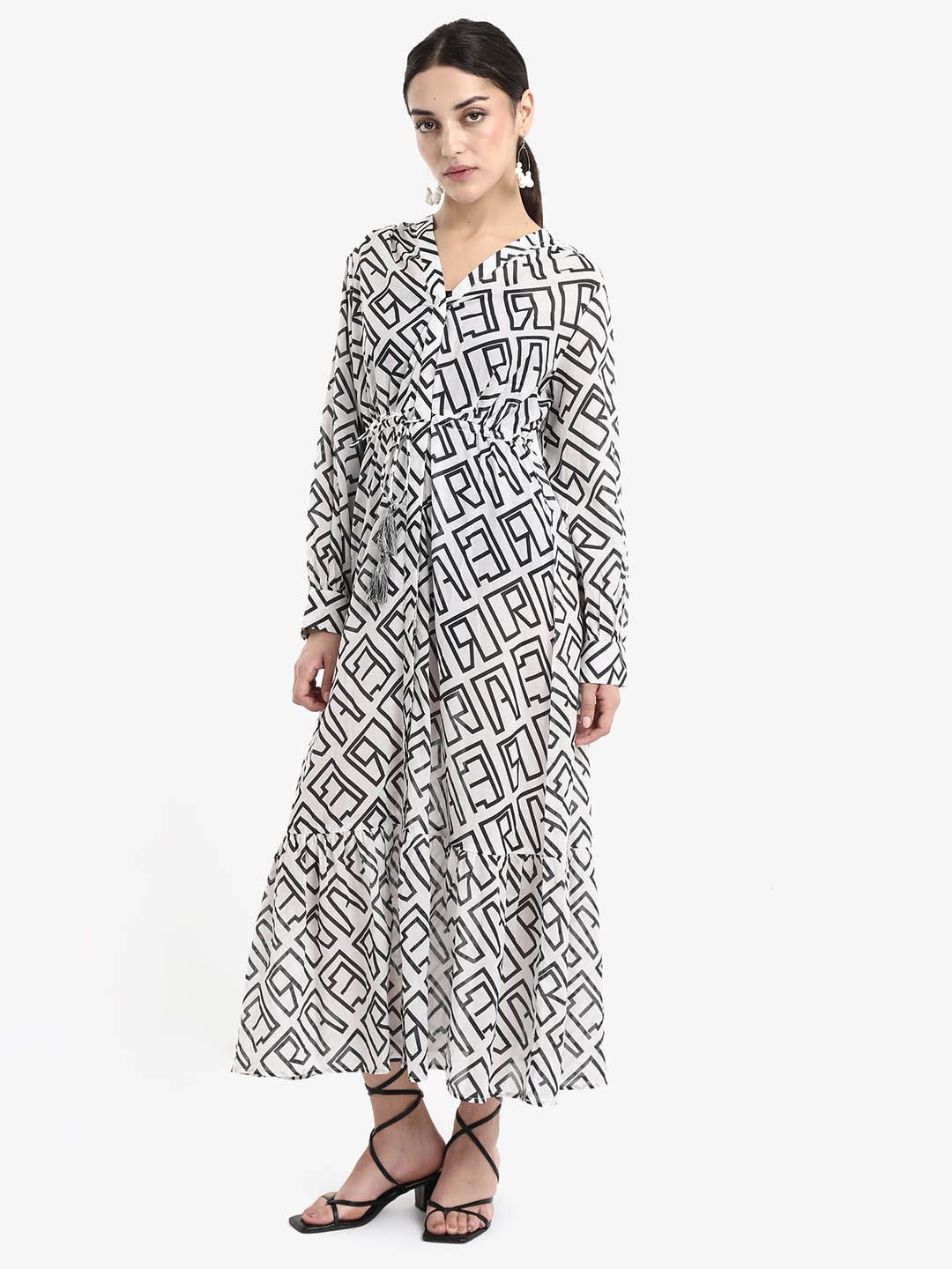 RAREISM Women Printed Longline Shrug-picture-14