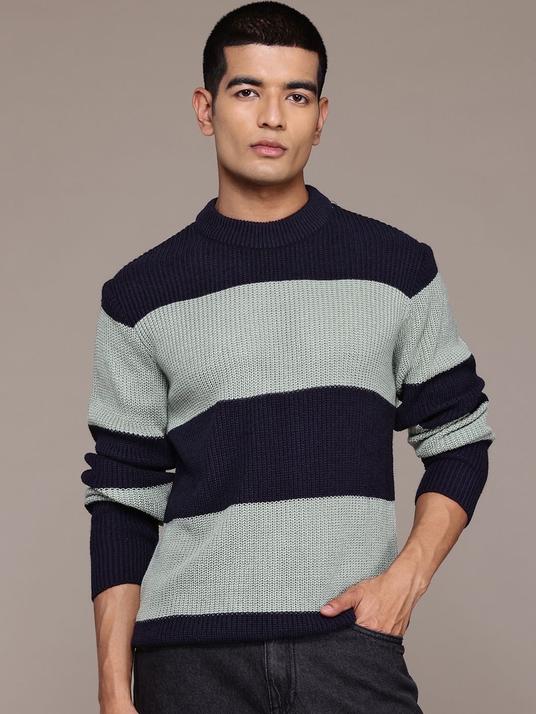 The Roadster Lifestyle Co. Striped Pullover-picture-14