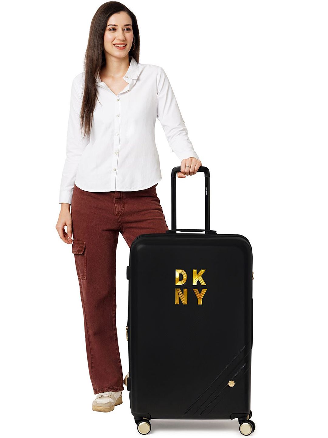 DKNY Front Row Hard Suitcase Trolley Bag-image-9
