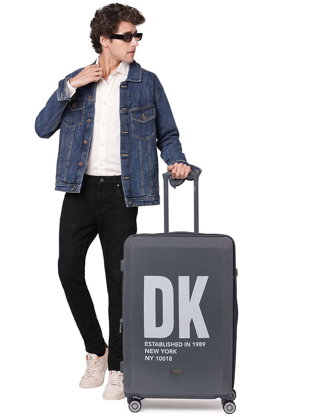 DKNY Bold Printed Hard Suitcase Trolley Bag-picture-27