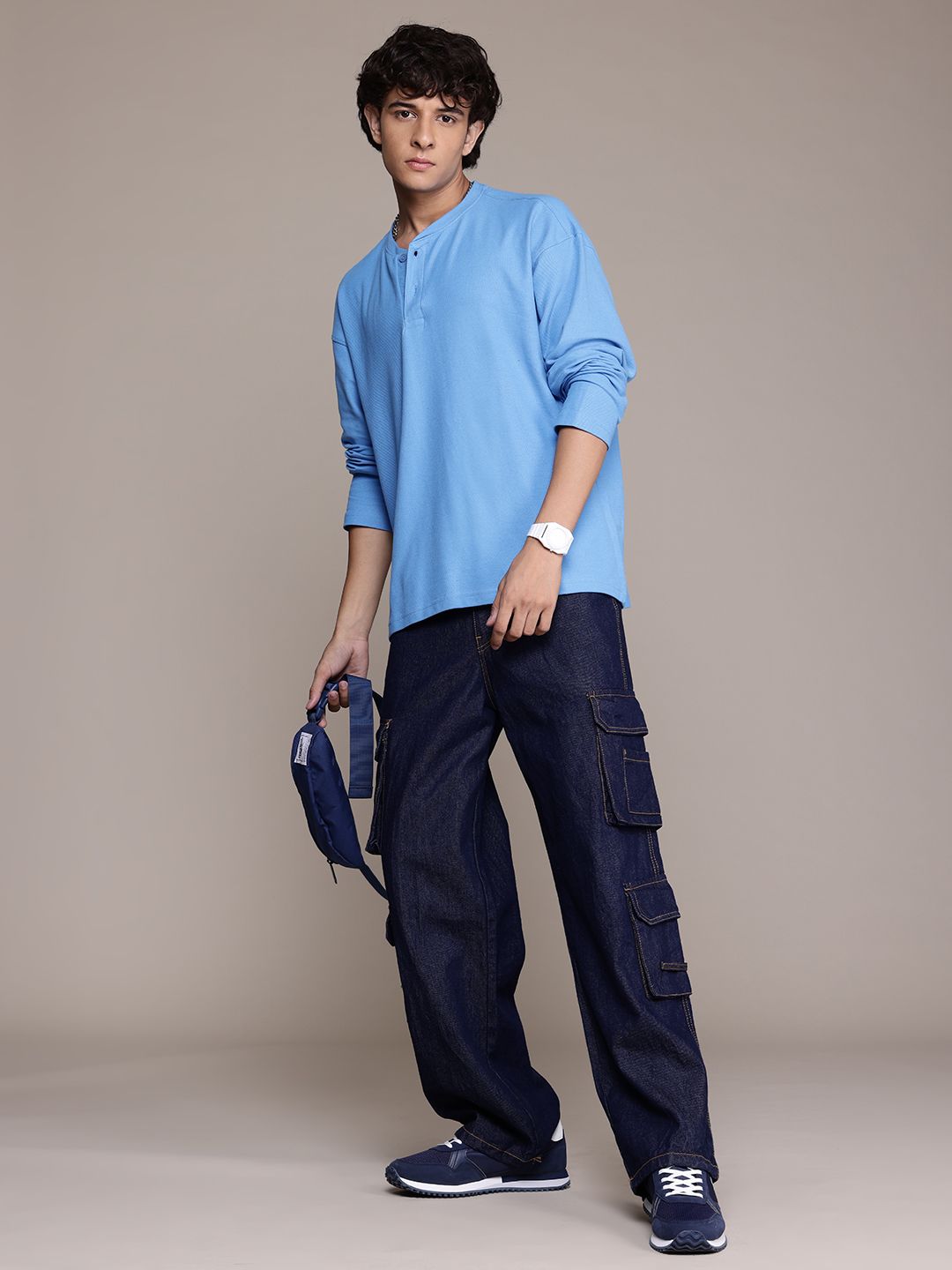 The Roadster Lifestyle Co. Drop-Shoulder Sleeve Sweatshirt-image-32