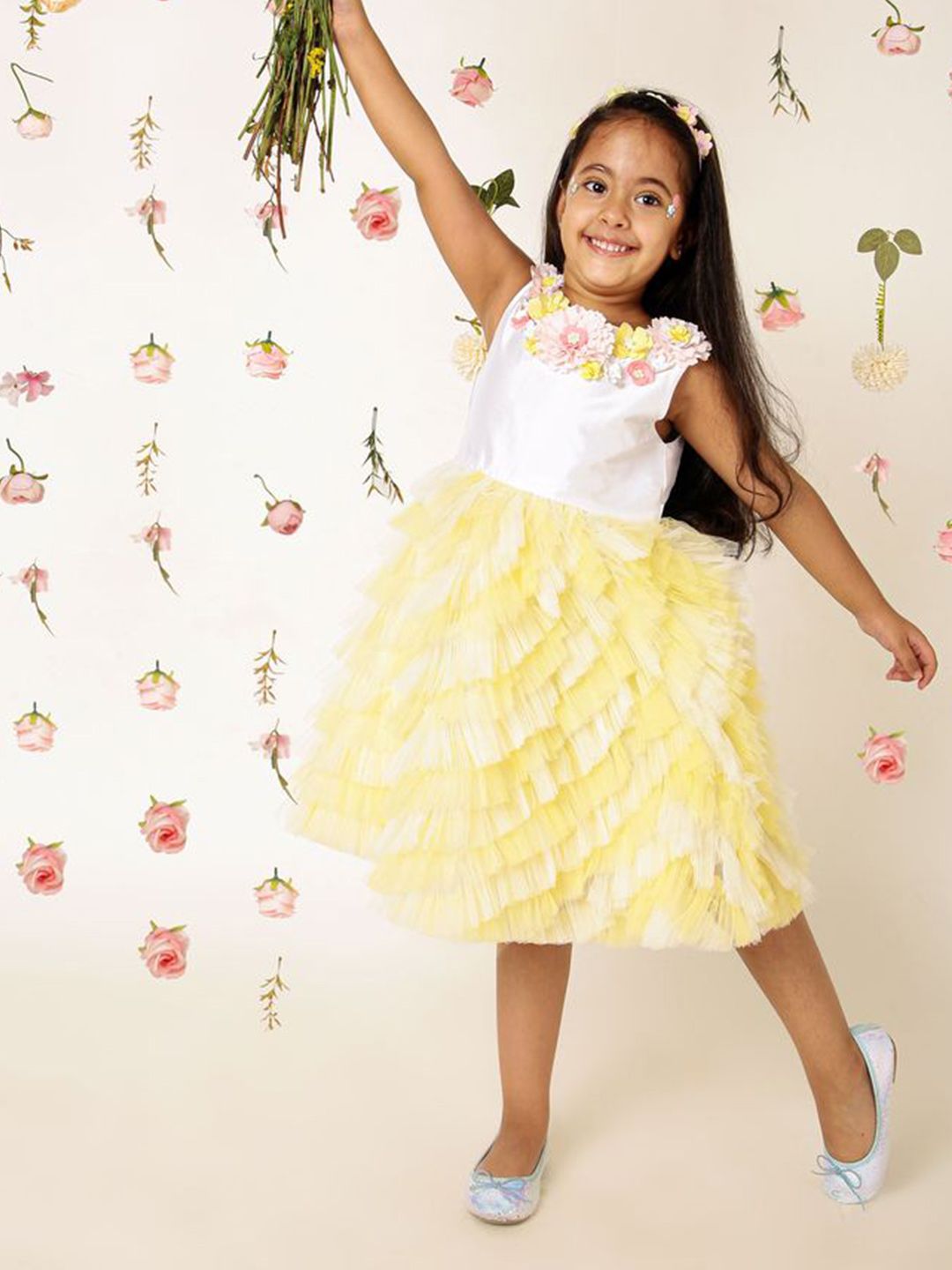 A Little Fable Floral Print A-Line Dress-picture-28