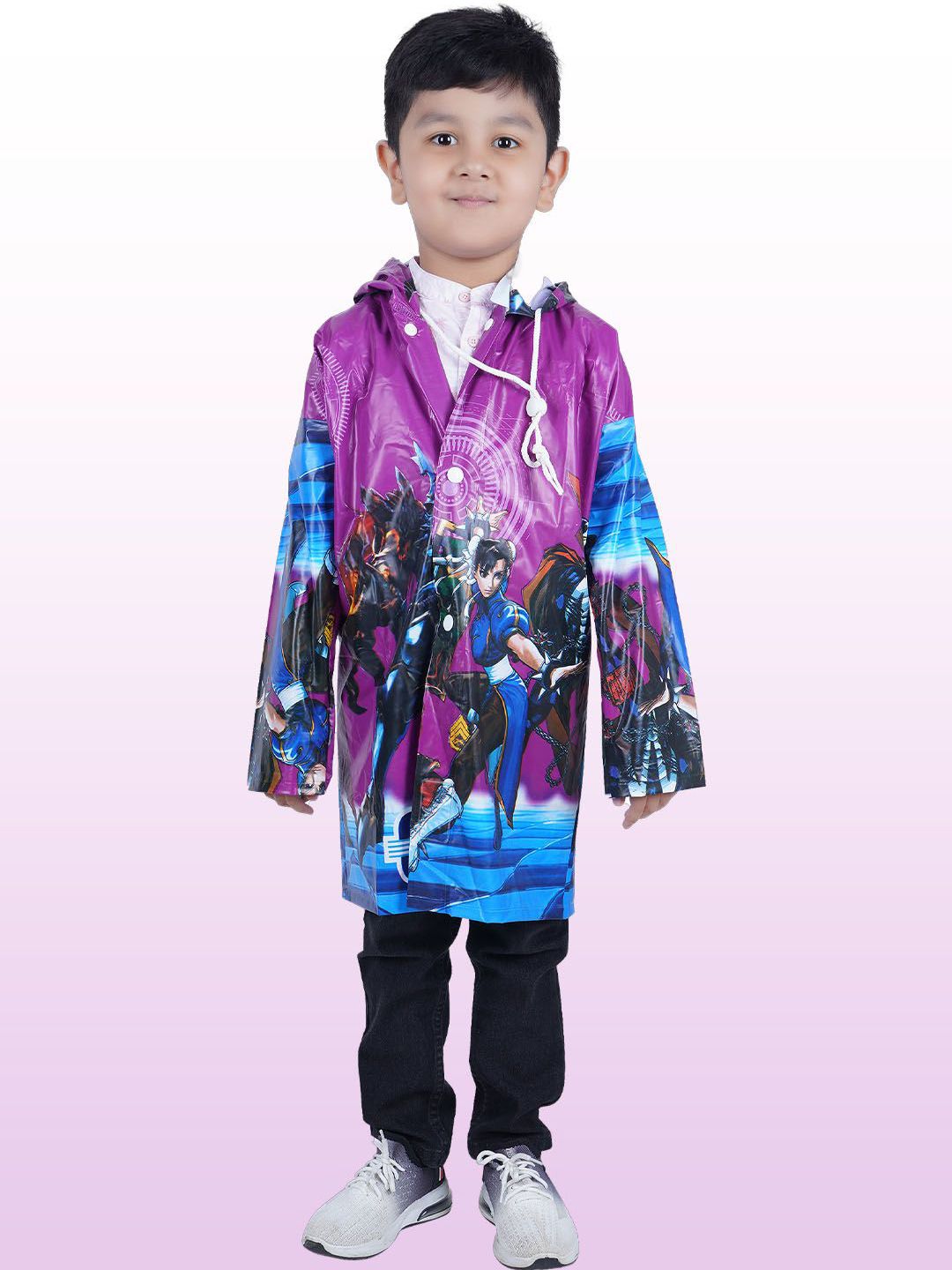 BAESD Boys Printed Waterproof Raincoat-picture-24