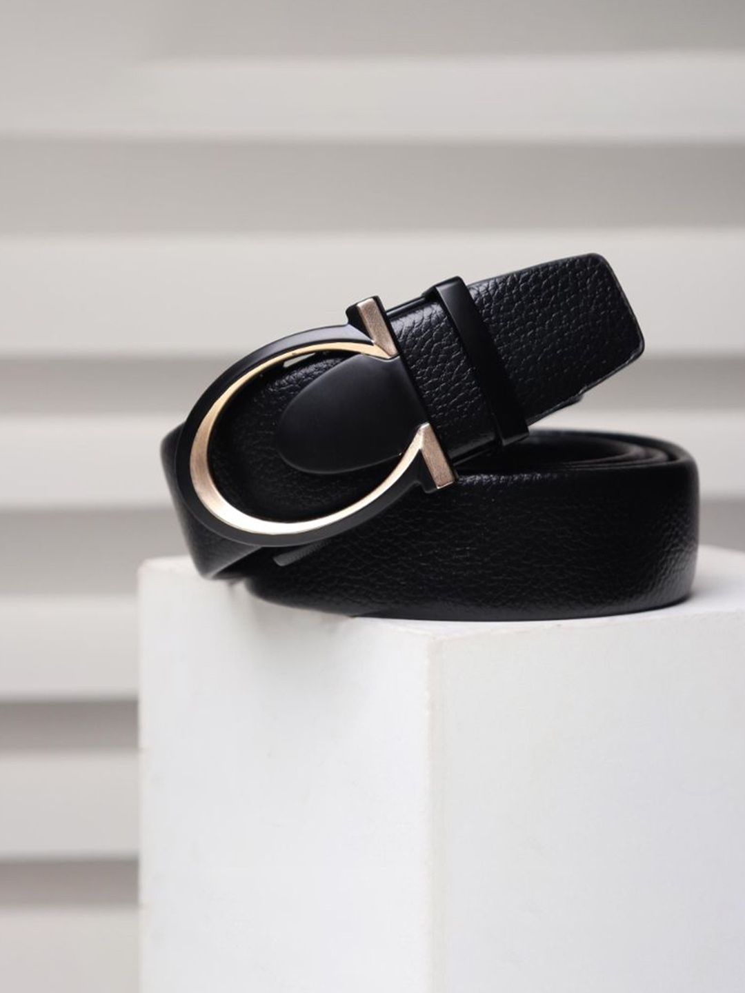 Kastner Men Textured Slider Buckle Closure Formal Belt-picture-56