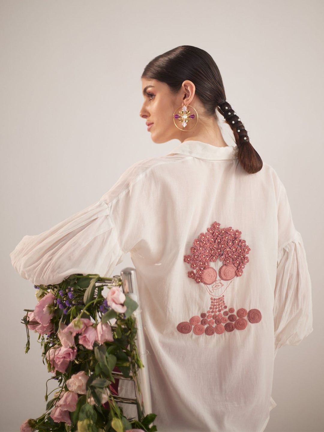 Western Era Puff Sleeves Cotton Top-picture-25
