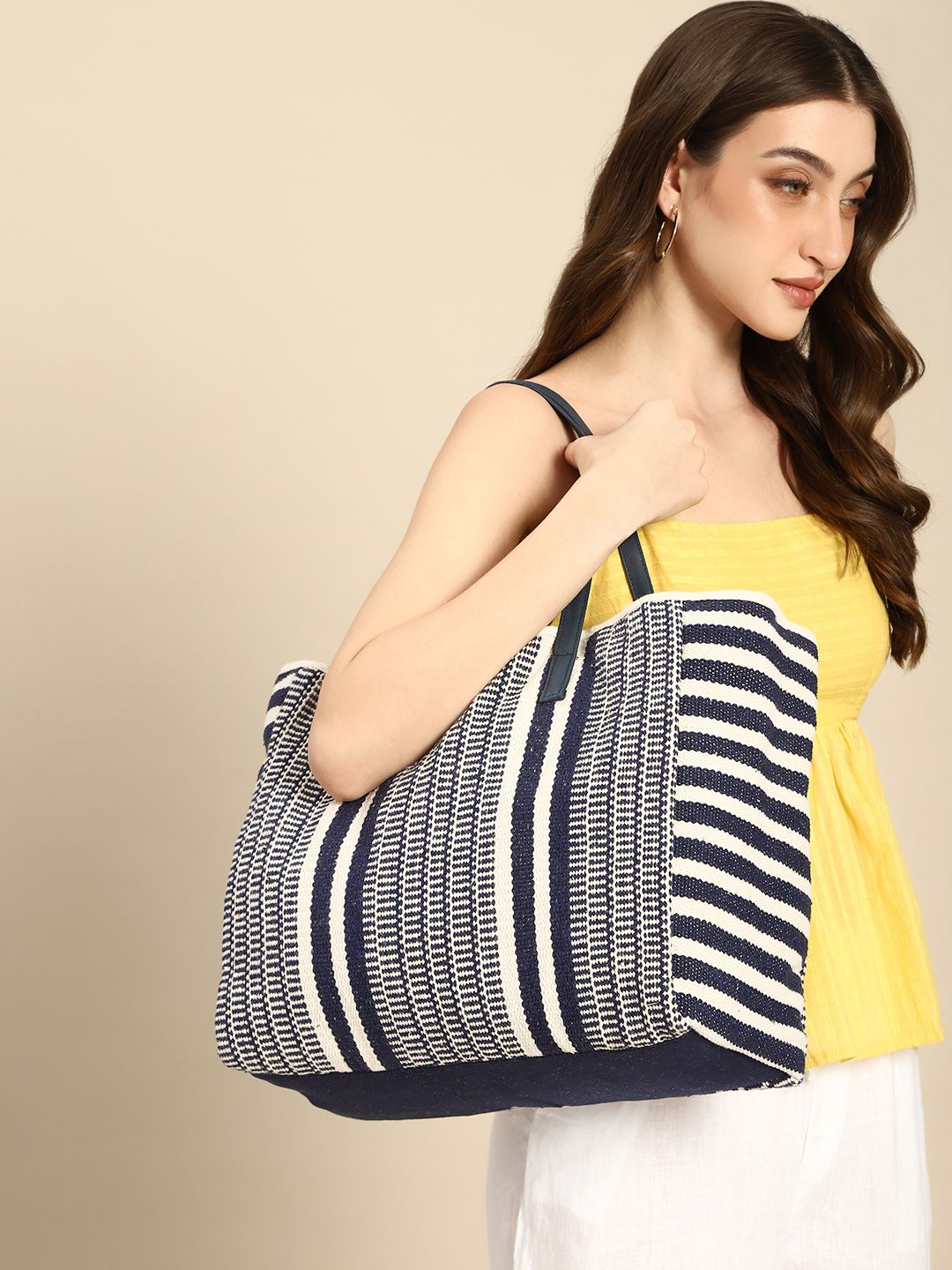 Anouk Geometric Shopper Tote Bag-picture-40