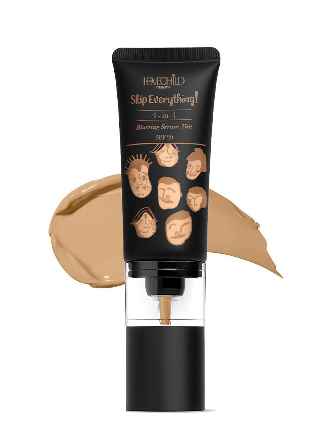 Lovechild Masaba Skip Everything Blurring 4 In 1 Serum Skin Tint - 30ml - Honest Honey-picture-21