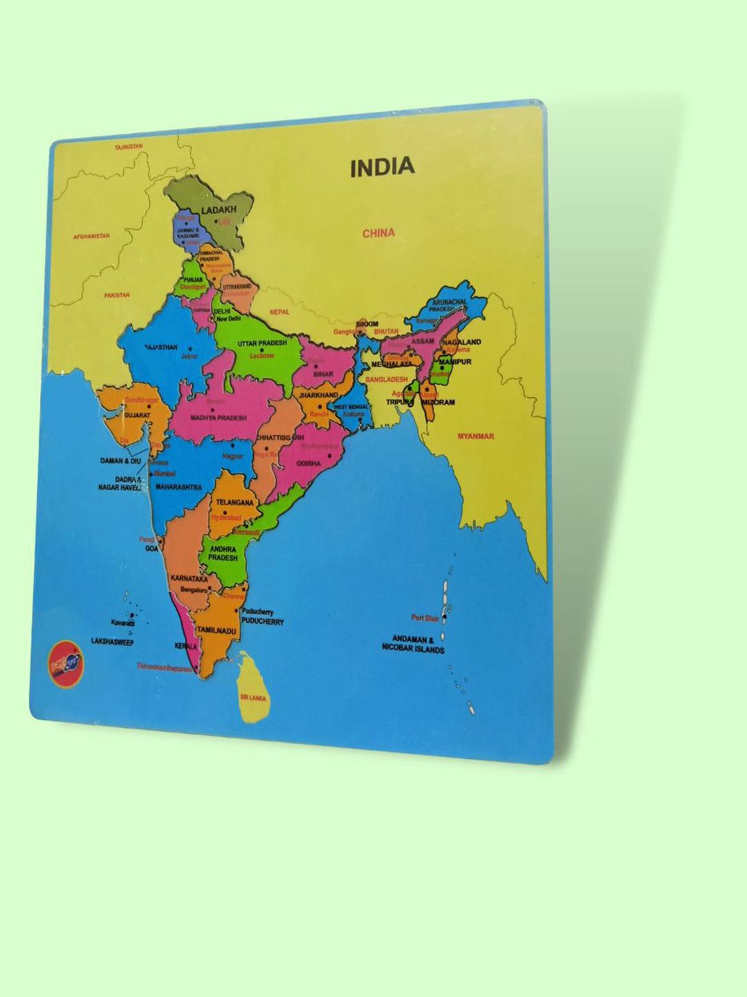 PLANET of Toys Wooden Map Knob Puzzle Toy Learning and Development Toys-picture-15