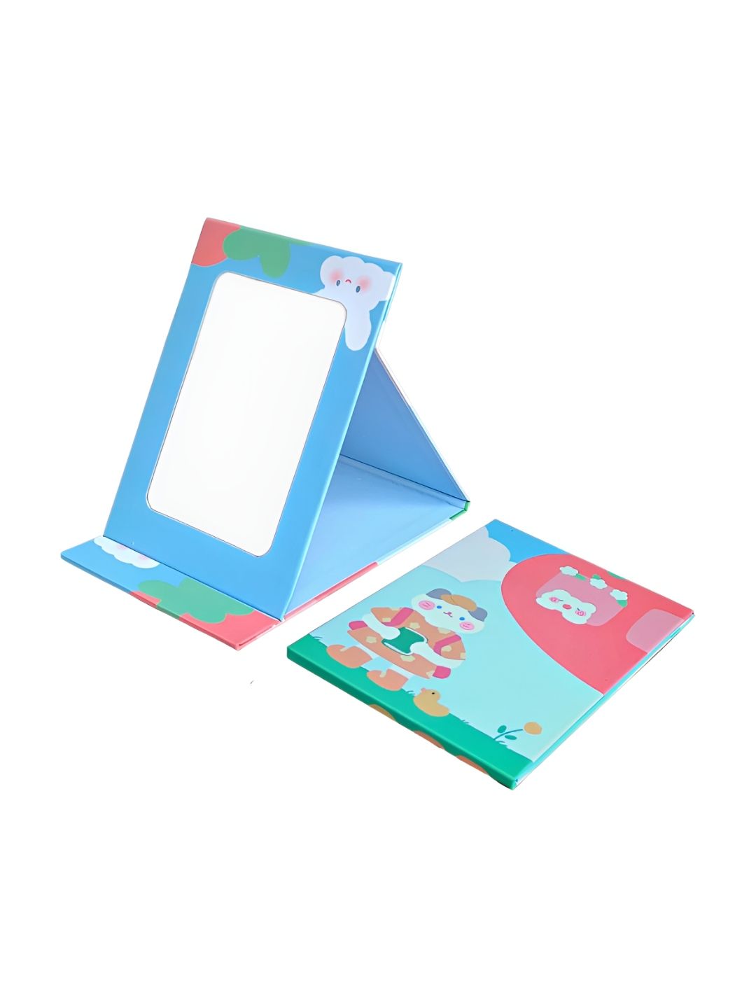 P-Plus International Blue Wooden Portable Mirror-picture-39