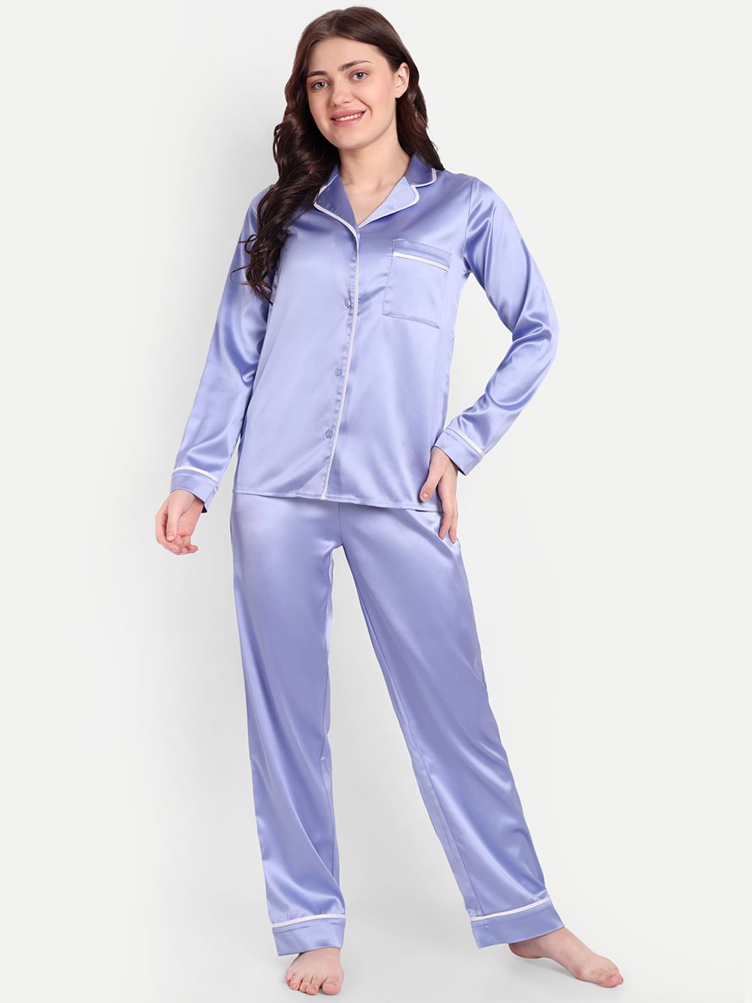 So What Lapel Collar Long Sleeves Night suit-picture-49