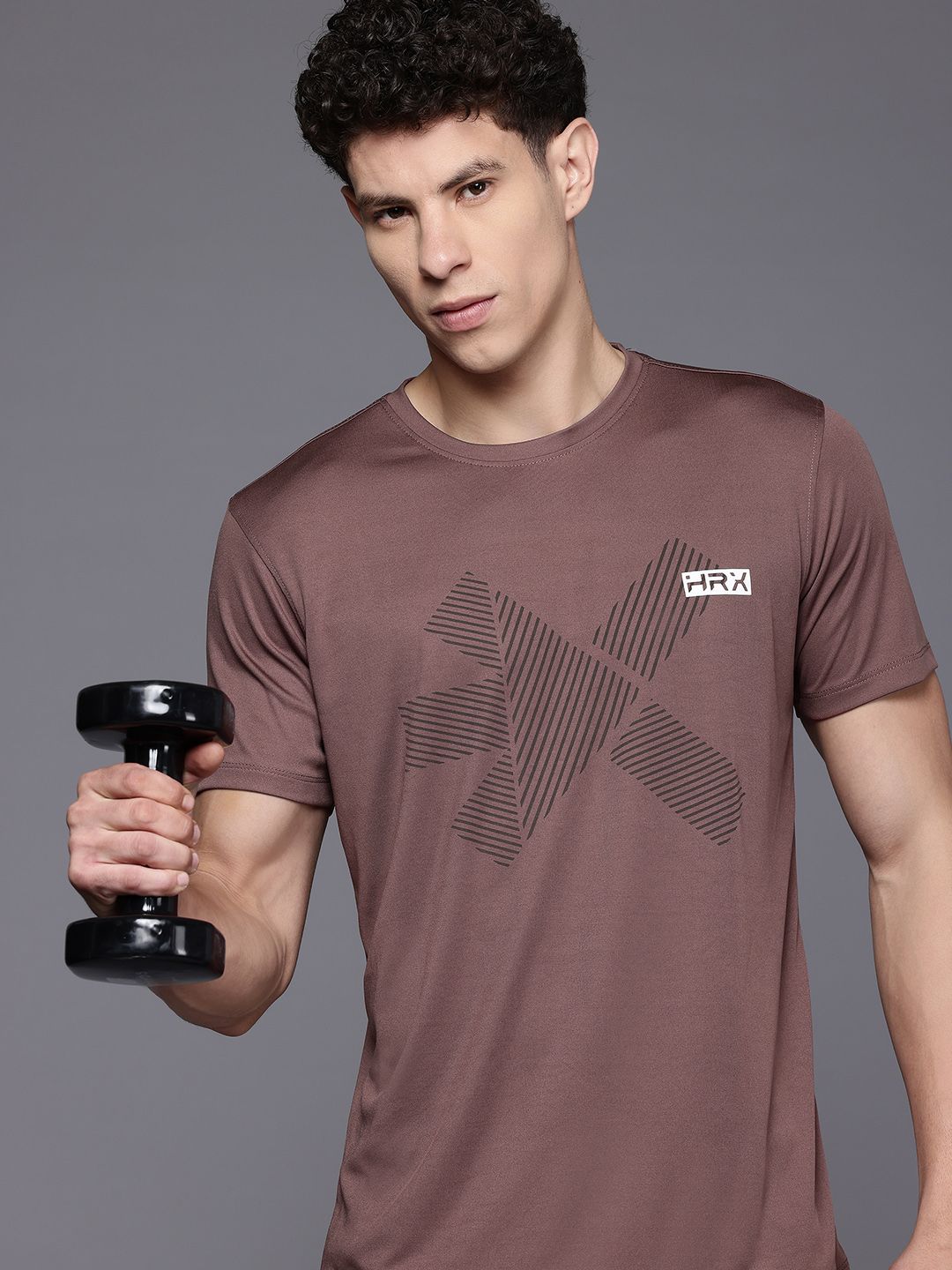 HRX by Hrithik Roshan Brand Logo Rapid-Dry Training T-shirt-picture-47