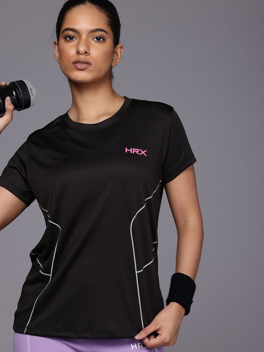 HRX by Hrithik Roshan Antimicrobial Rapid-Dry Training T-shirt-picture-14