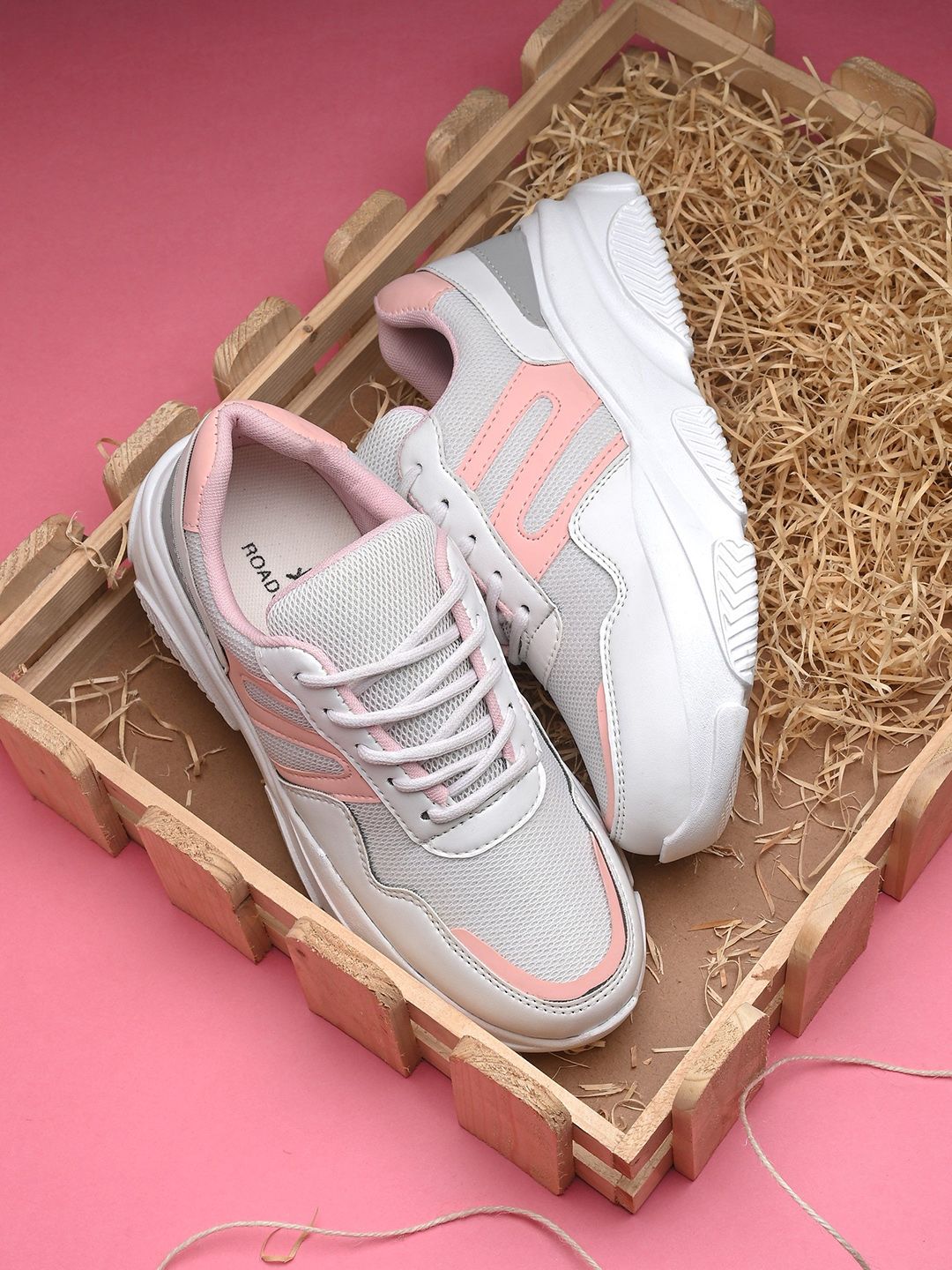 The Roadster Lifestyle Co. Women White Round Toe Comfort Insole Lightweight Sneakers-picture-40