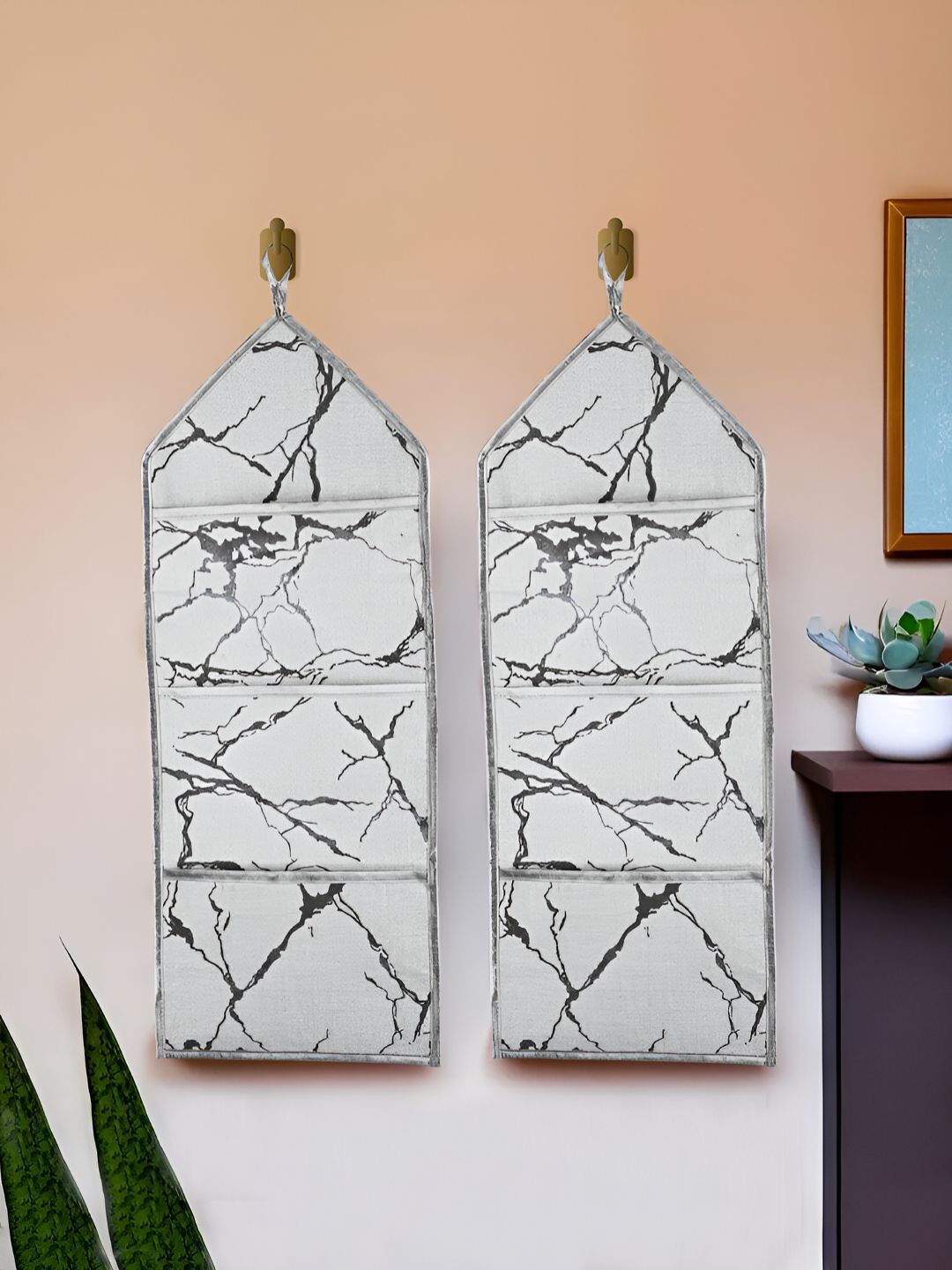 Kuber Industries Grey 2 Pieces Regular Wall Hanging Organisers-picture-34