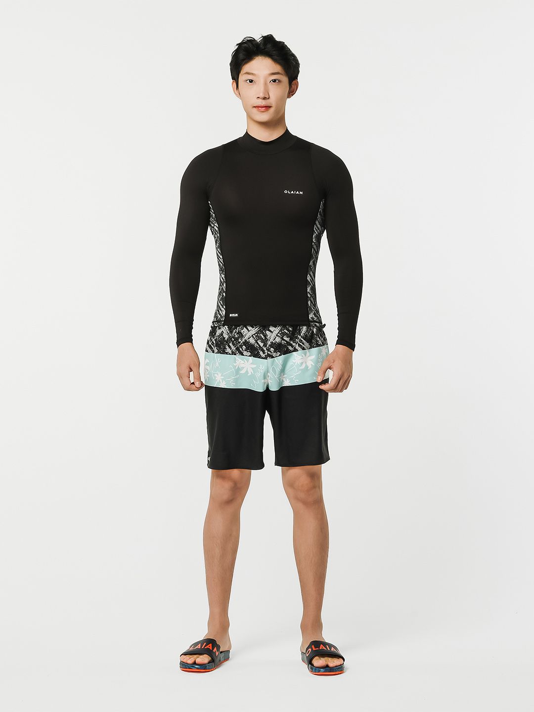 OLAIAN By Decathlon Men Abstract Printed Swim Shorts-image-18