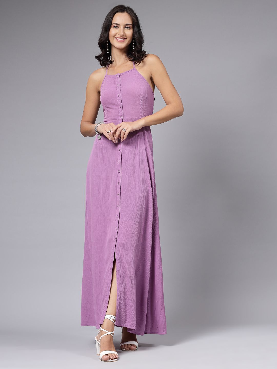 aayu Solid Maxi Dress-picture-29