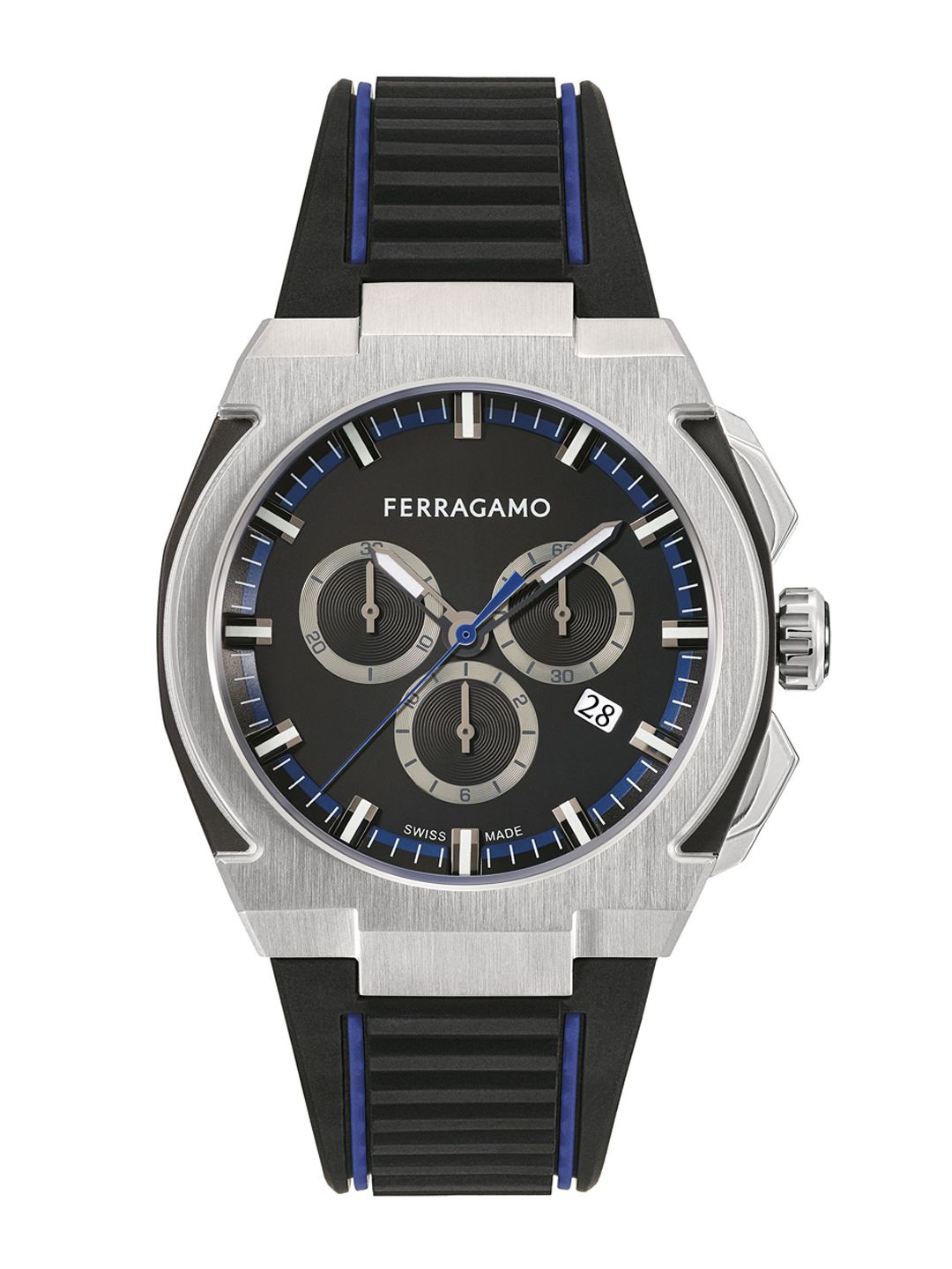 Ferragamo Men Brass Printed Dial & Straps Chronograph Analogue Watch SFK200123-picture-24