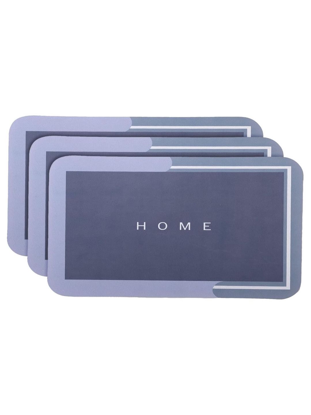 Kuber Industries Blue & Grey 3 Pieces Anti Skid Bath Rugs-image-9