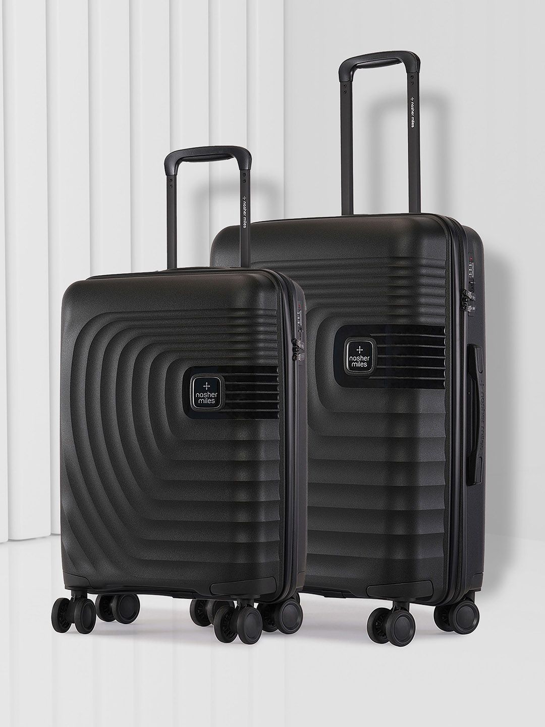 Nasher Miles Boston Set Of 2 Textured Hard Suitcase Trolley Bags-image-39