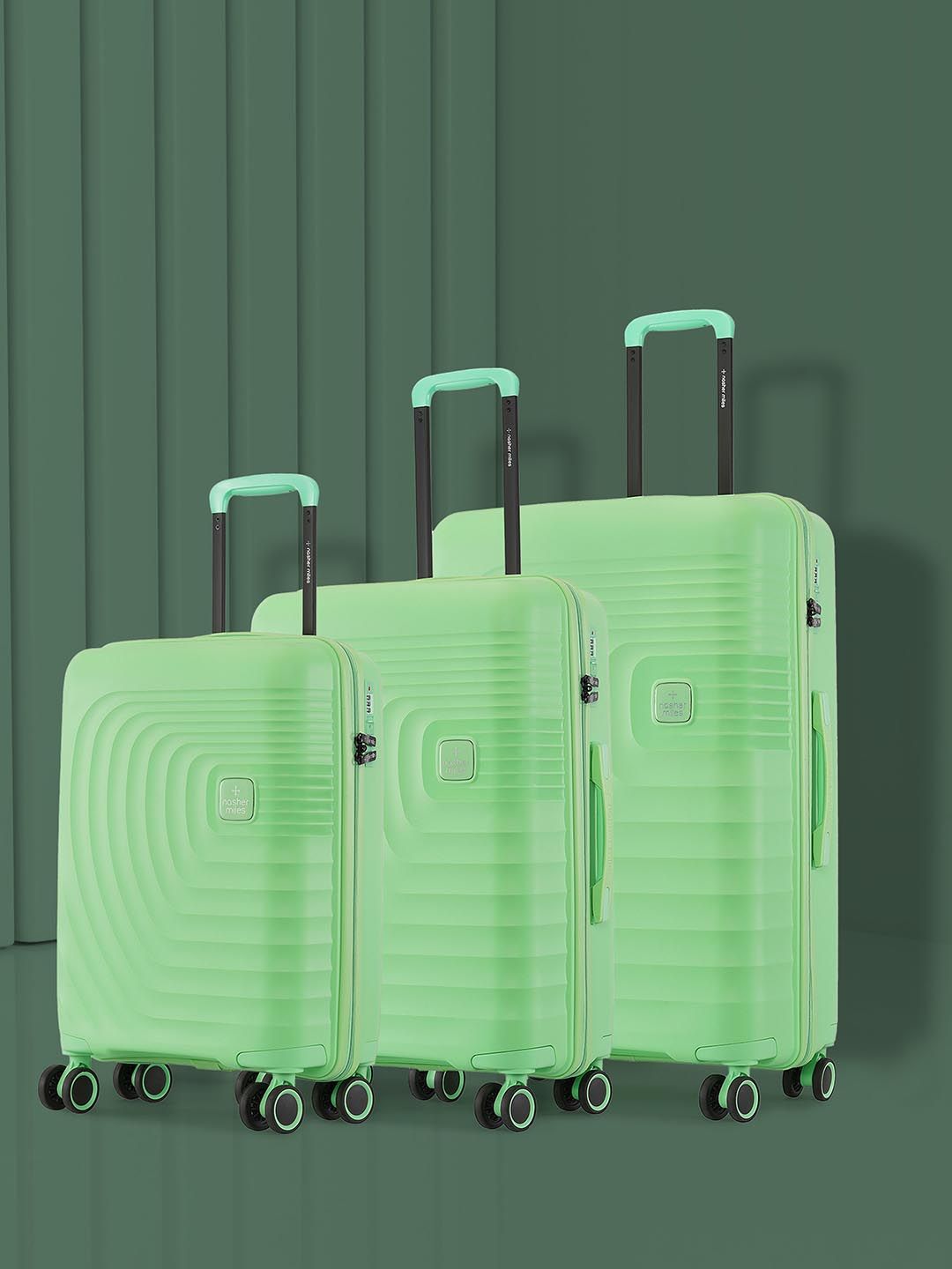 Nasher Miles Boston Set Of 3 Hard-Sided Trolley Bags-picture-36