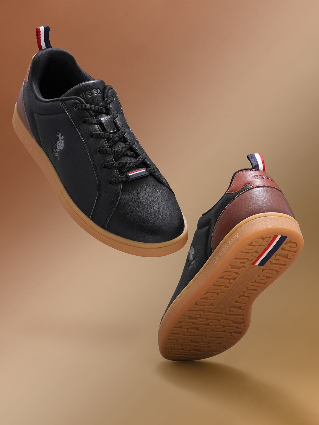 U.S. Polo Assn. Men Textured PU Sneakers-image-20