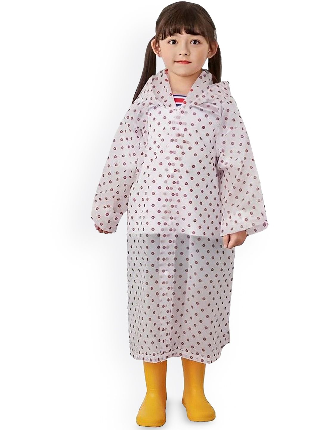 BAESD Kids Printed Hoodie Waterproof Rain Poncho-image-0