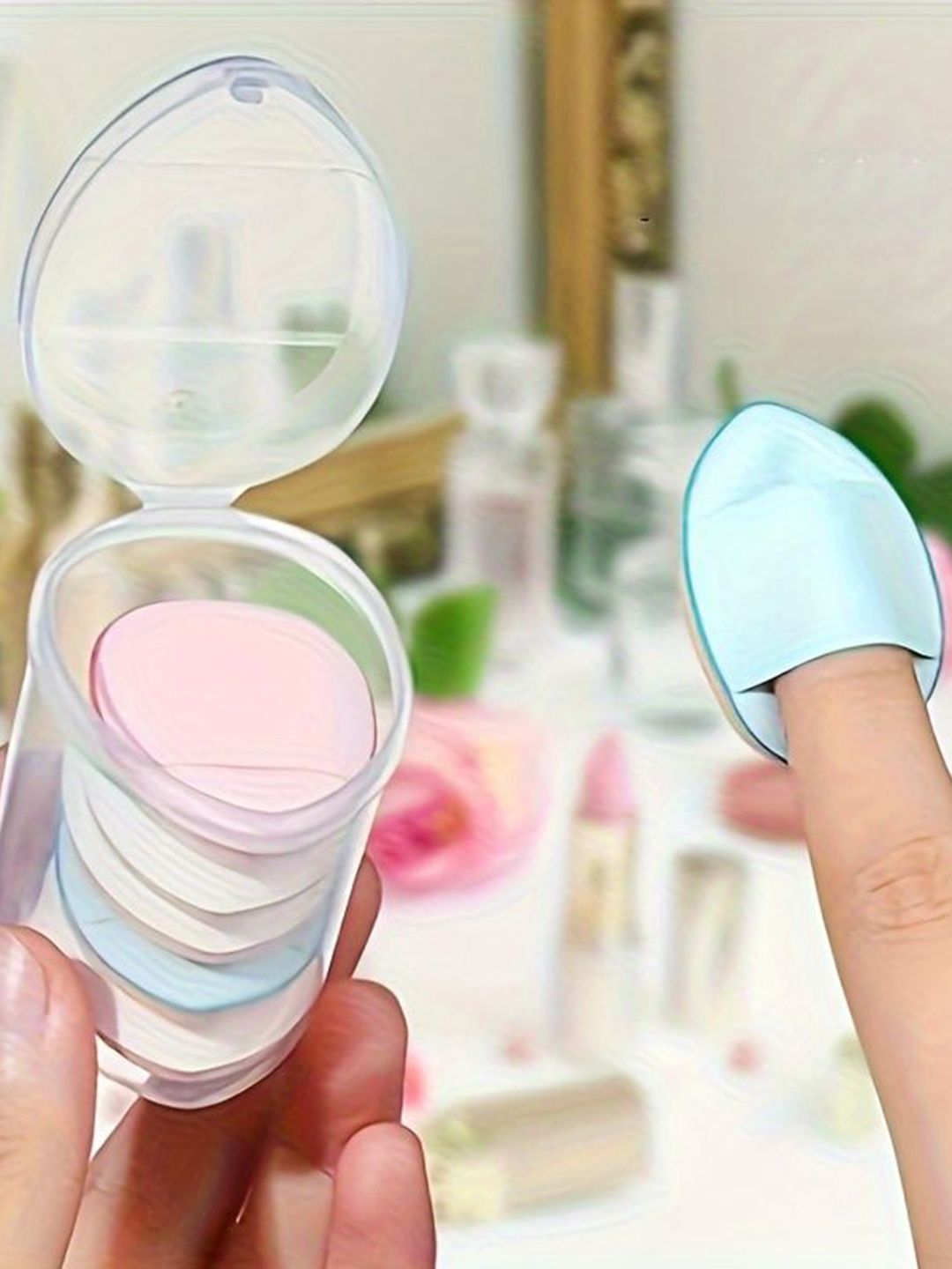 CHRONEX Set Of 6 Makeup Finger Puff Set-picture-30