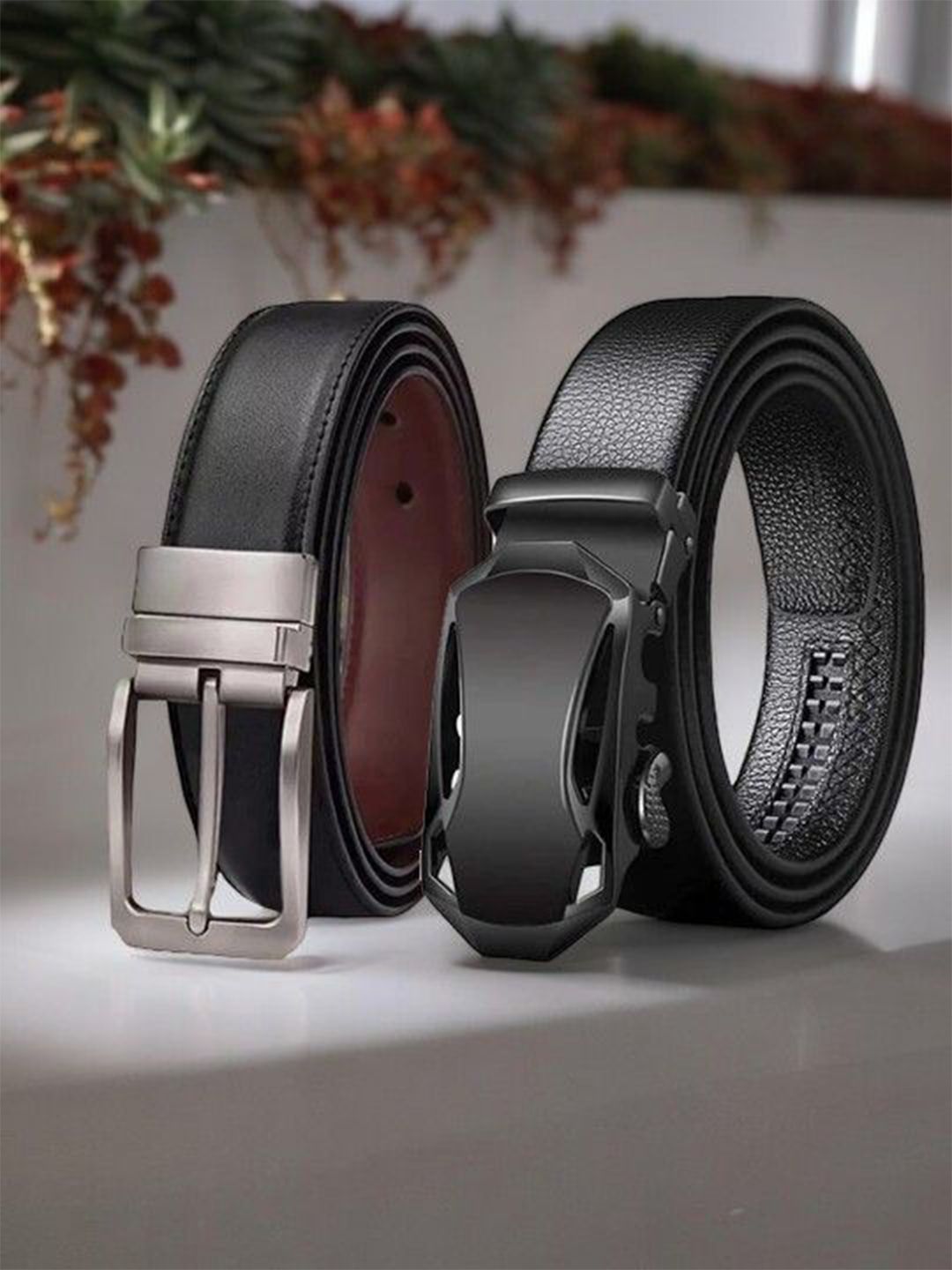 The Roadster Lifestyle Co Men Set Of 2 Belts-picture-31