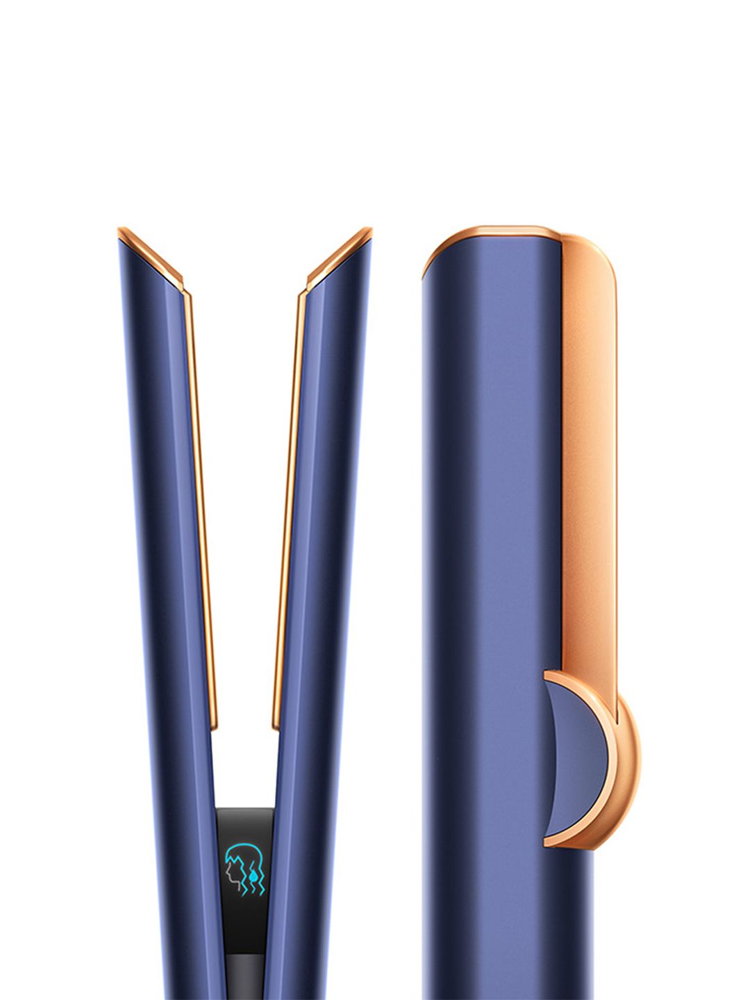 dyson Airstrait Hair Straightener To Retain Natural Volume - Prussian Blue/ Rich Copper