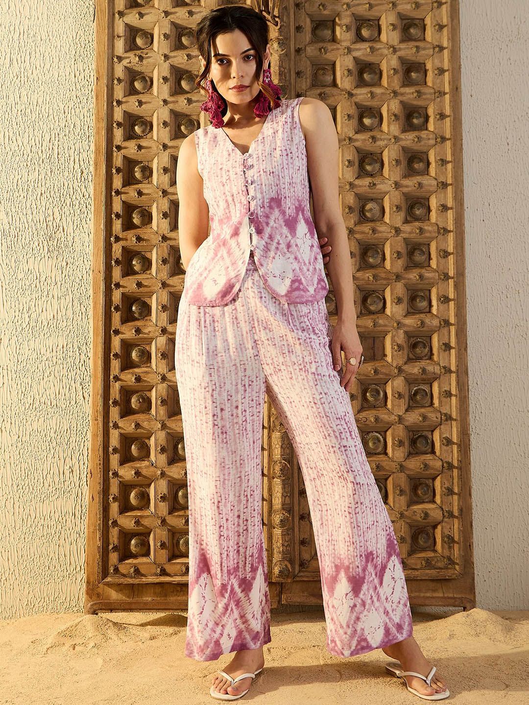 MABISH by Sonal Jain Printed Waist Coat With Trousers