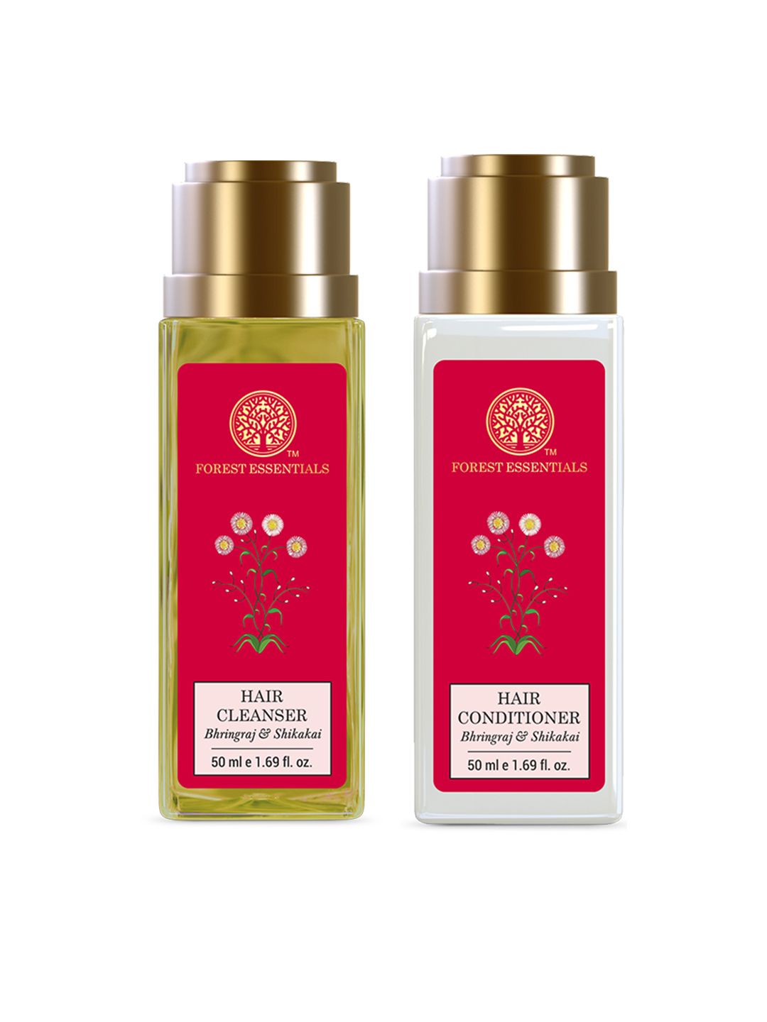 Forest Essentials Bhringraj & Shikakai Hair Conditioner 50ml & Shampoo 50ml-picture-28