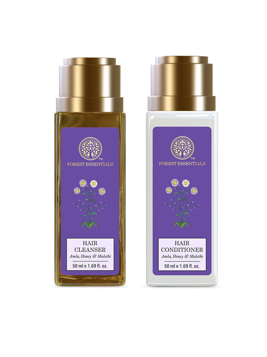 Forest Essentials Amla Honey & Mulethi Hair Cleanser 50ml & Hair Conditioner 50ml-image-27