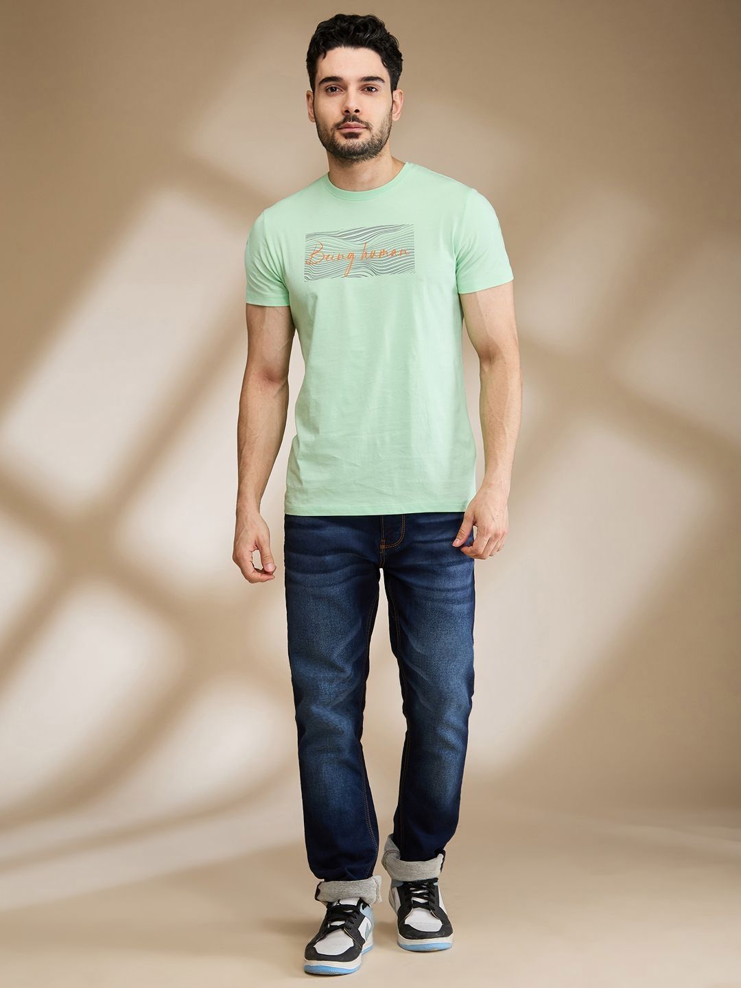 Being Human Men Typography Printed Pockets T-shirt-picture-37