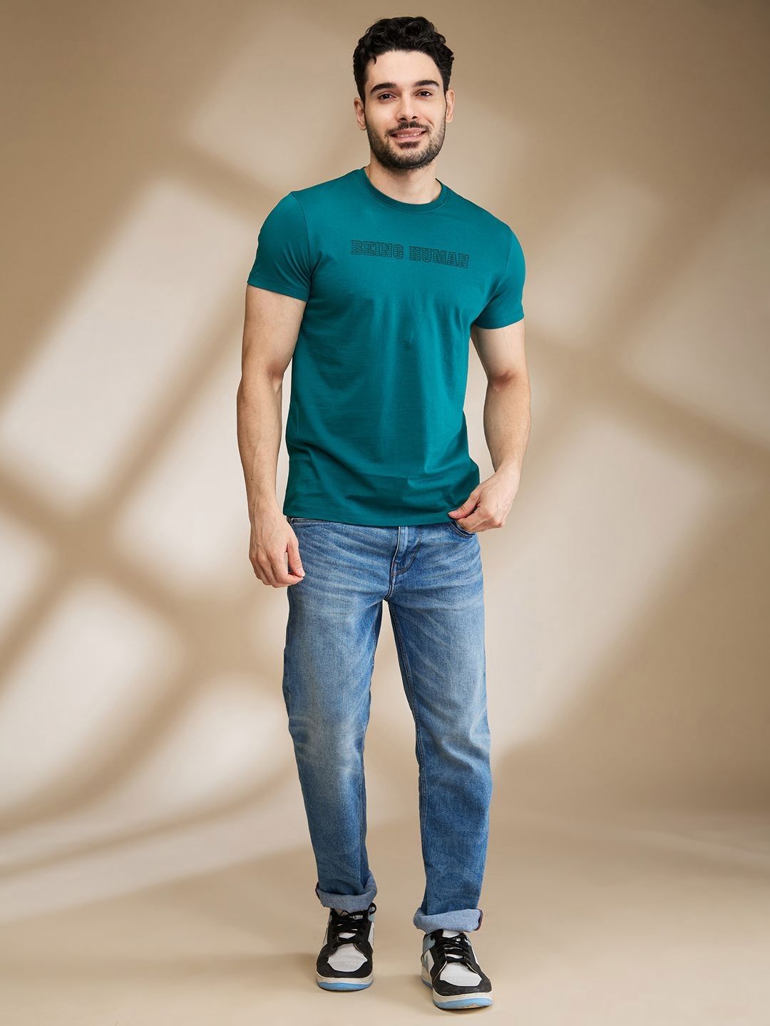 Being Human Men Typography Printed T-shirt-picture-38