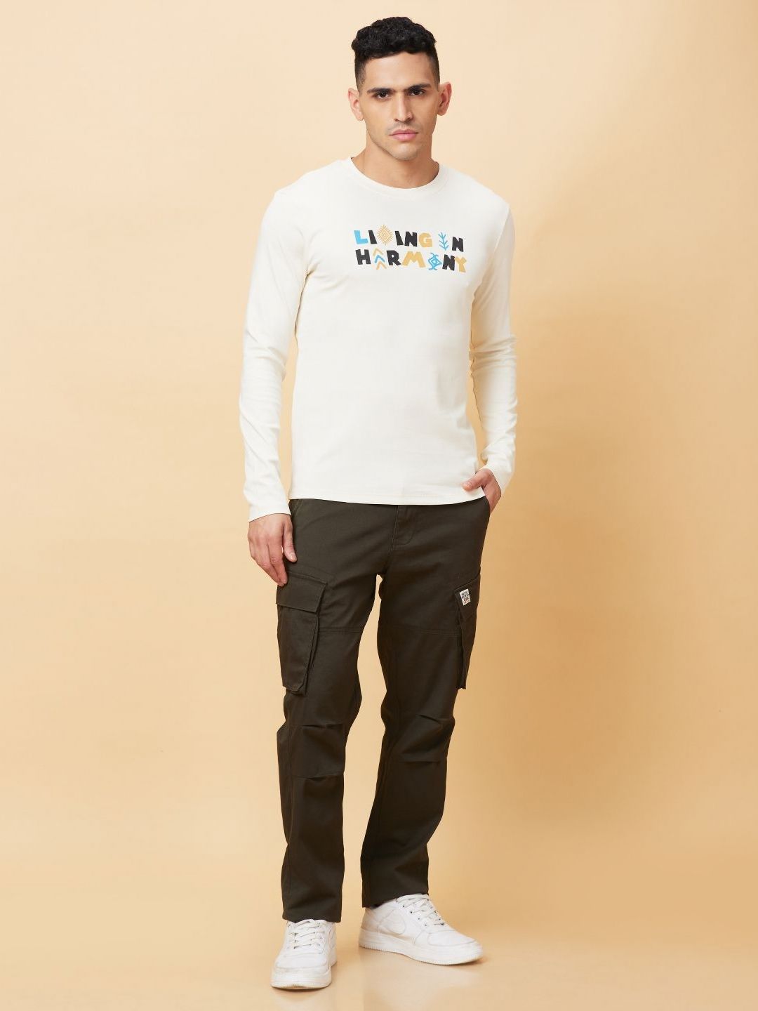 Being Human Men Typography Printed Applique T-shirt-picture-34