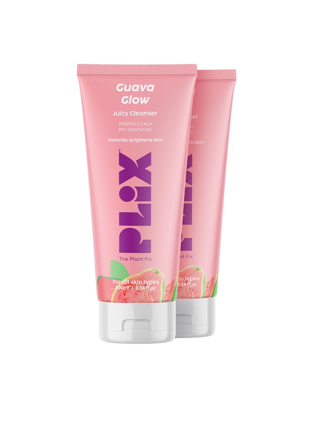 PLIX THE PLANT FIX Set Of 2 Guava Glow Juicy Cleanser With Vitamin C - 100ml Each-picture-34