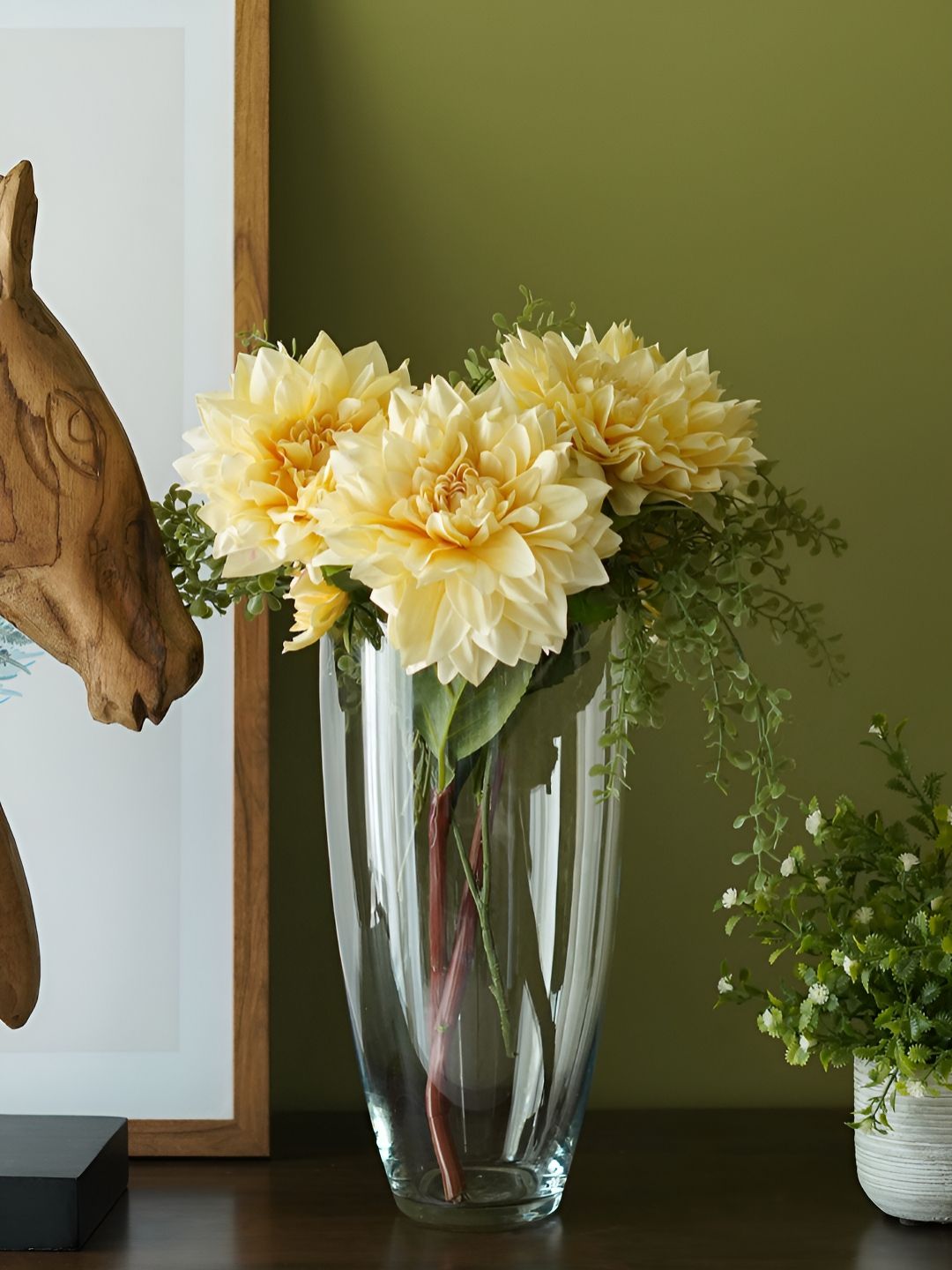 Pure Home and Living Transparent Glass Vases-image-2